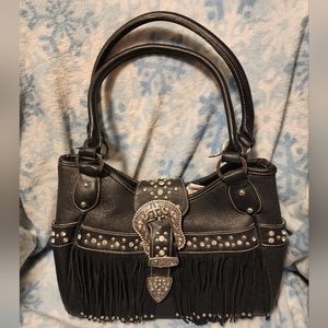 Trinity Ranch leather fringe purse